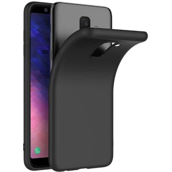 Černý silikonový kryt pro Samsung Galaxy A6 Plus (2018)