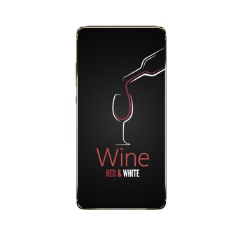Obal na Xiaomi Mi A2 - Červené a bílé víno