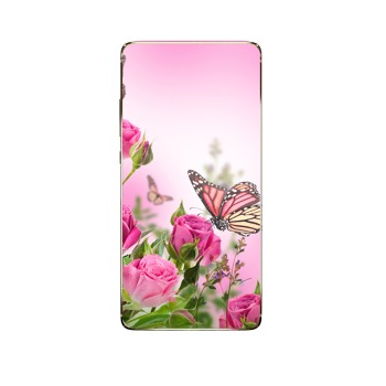 Silikonový obal pro mobil Nokia 3 - Růže a motýli