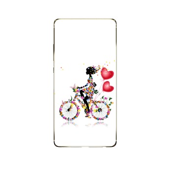 Silikonový obal na Nokia 3 - Dívka na kole