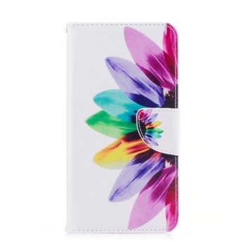 Knížkový obal pro mobil iPhone 5/5S/SE - Barevný květ