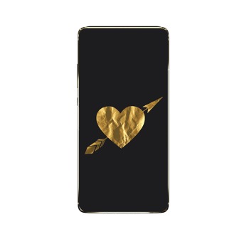 Kryt na Xiaomi Mi A2 - Zlaté srdce s šípem