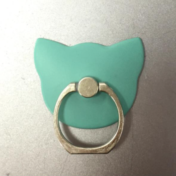 Otočný prstenový stojánek na telefon - Kočka, Zelená