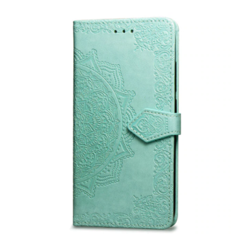 Knížkový obal na Samsung Galaxy A41 - Ornament, Zelené