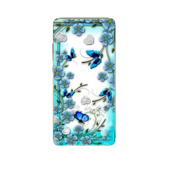 Stylový obal na Xiaomi Mi A2 - Motýlci s květy a srdíčky