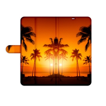 Flipové pouzdro pro Samsung Galaxy A7 (2018) - Západ slunce na pláži