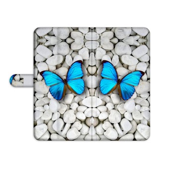 Knížkový obal pro Samsung Galaxy A6 (2018) - Motýl na kamení