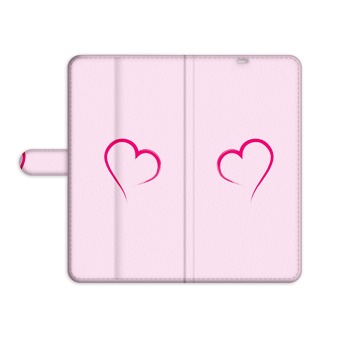 Knížkové pouzdro pro Samsung Galaxy S5 - Růžové srdce