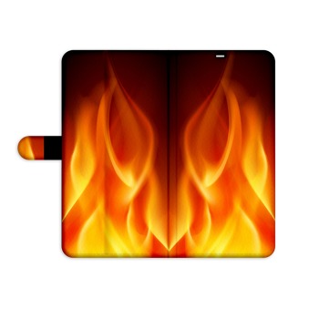 Flipové pouzdro pro mobil Samsung Galaxy J4 (2018) - Oheň