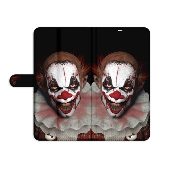 Knížkový obal na mobil P30 Lite - Děsivý klaun