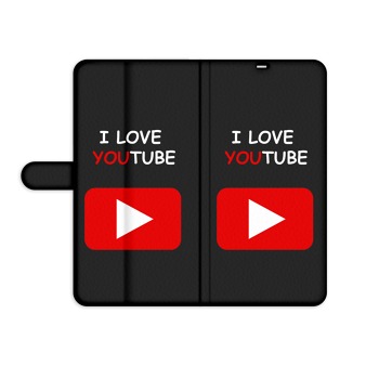 Knížkové pouzdro pro mobil P30 Lite - Miluji youtube
