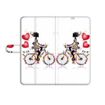 Knížkový obal na mobil Huawei Y6 2019 - Dívka na kole