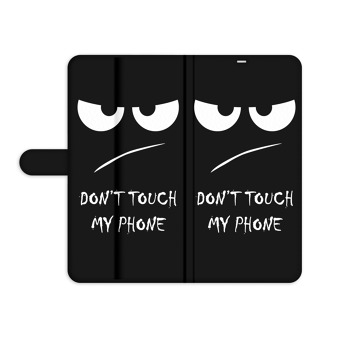 Knížkový obal pro mobil Huawei Y6 (2015) - Nesahej mi na telefon, obličej