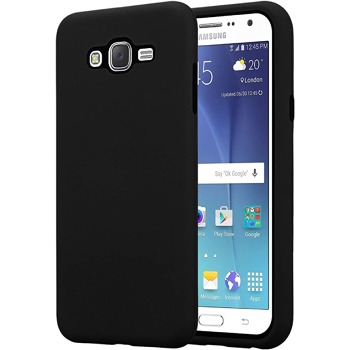 Černý silikonový kryt pro Samsung Galaxy J7 (2015)