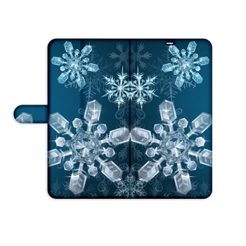 Knížkový obal na mobil Honor 7S - Sněžné vločky