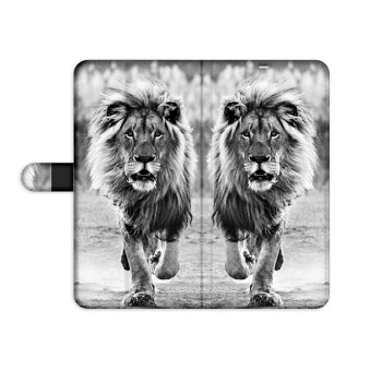 Knížkový obal na iPhone 12 - Běžící lev