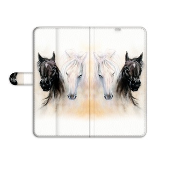 Flipové pouzdro pro iPhone SE 2020 - Koně