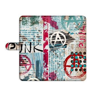 Knížkový obal na mobil iPhone X - Punk