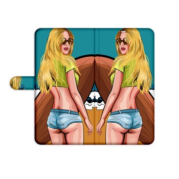Knížkové pouzdro pro iPhone X - GTA surfařka