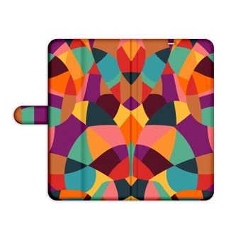 Knížkový obal pro mobil iPhone X - Abstraktní barvy