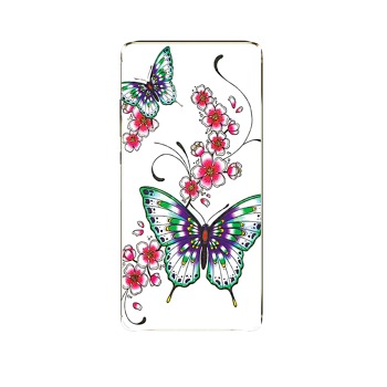 Stylový obal pro mobil Nokia 3 - Motýlci s květy