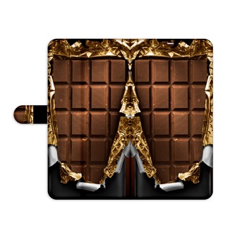 Knížkový obal na mobil Cubot X19 - Čokoláda