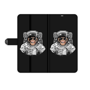Flipové pouzdro pro Samsung Galaxy A30 - Kosmonaut opičák