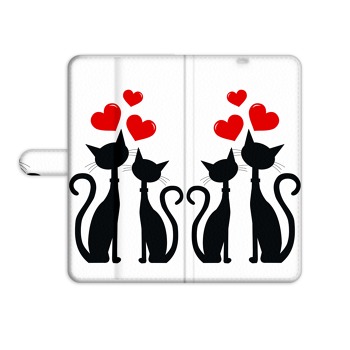 Flipové pouzdro pro iPhone 12 Pro - Kočičí láska