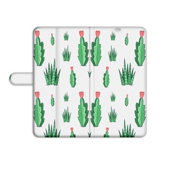 Knížkový obal na mobil iPhone Xs - Kaktusy