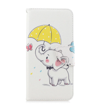 Pouzdro pro Huawei Mate 20 pro - Slon s deštníkem