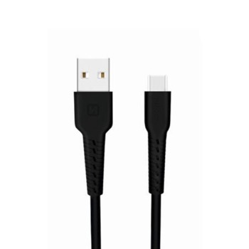 Swissten nabíjecí kabel USB-C - 1M, Černý