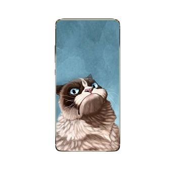 Silikonový obal pro mobil telefon - Naštvaná kočka