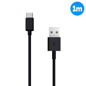 Nabijecí kabel USB-C - černý, 1m 2.1A