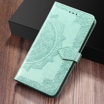 Zavírací pouzdro pro Samsung Galaxy A70S - Ornament, Zelené