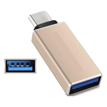 Redukce z USB na USB-C - Zlatá