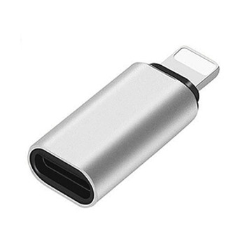 Redukce z lightning(iPhone) na USB-C - Stříbrná