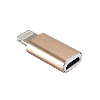 Redukce z lightning (iPhone) na Micro USB - Zlaté